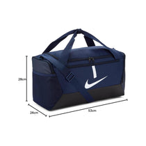 Nike Academy Team Football Duffel Bag Small 41 Litre Capacity 55cm x 32cm x 8cm - Navy