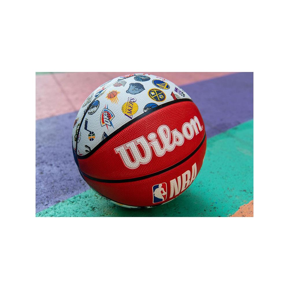 Wilson NBA Tribute All Team Basketball Ball Size 7 - Red/White/Blue