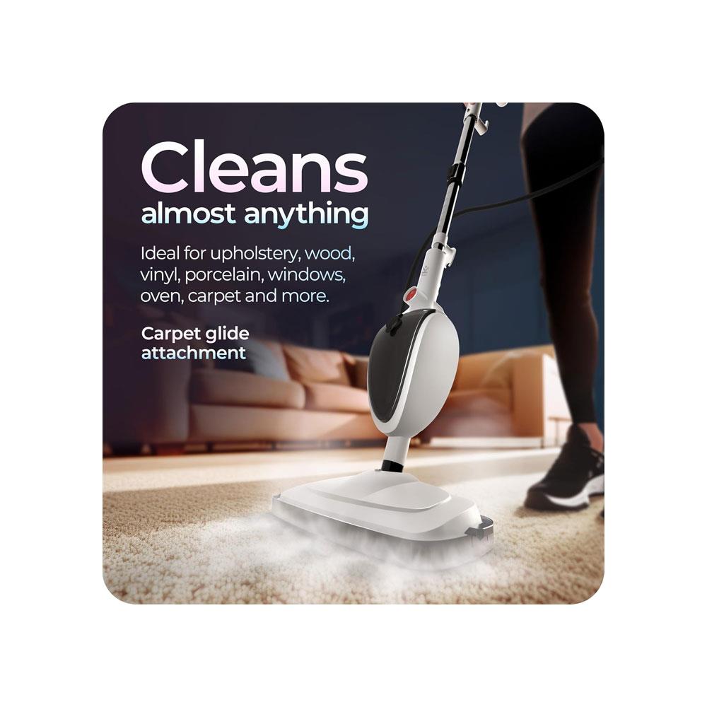 Avalla T-5 High Pressure Steam Mop & Steam Cleaner Combi-Clean Handheld Mode 1300W 280ml Tank Capacity - White