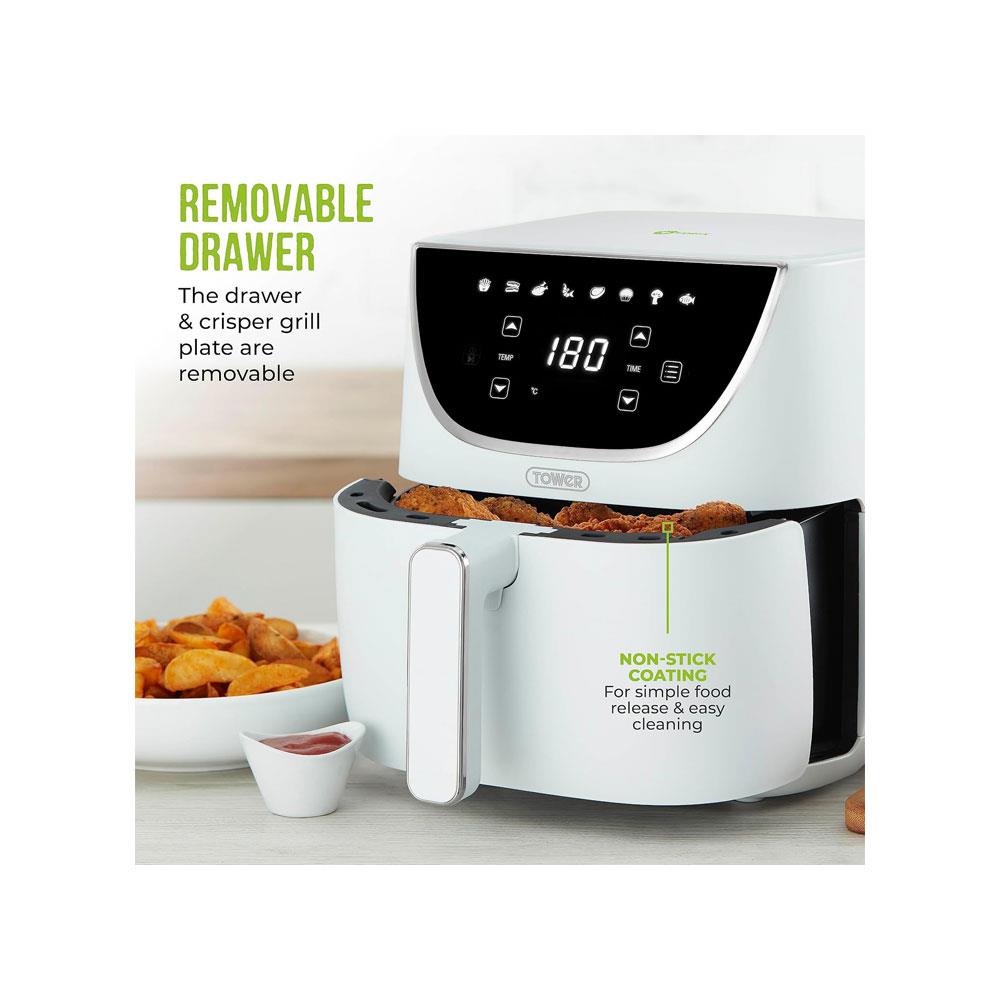 Tower Vortx Air Fryer With Digital Control Panel 1700W 6 Litre - White