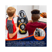 Nerf Proshot Inflatable Football Target With Mini Foam Nerf Football - Multicolour