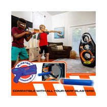 Nerf Proshot Inflatable Football Target With Mini Foam Nerf Football - Multicolour