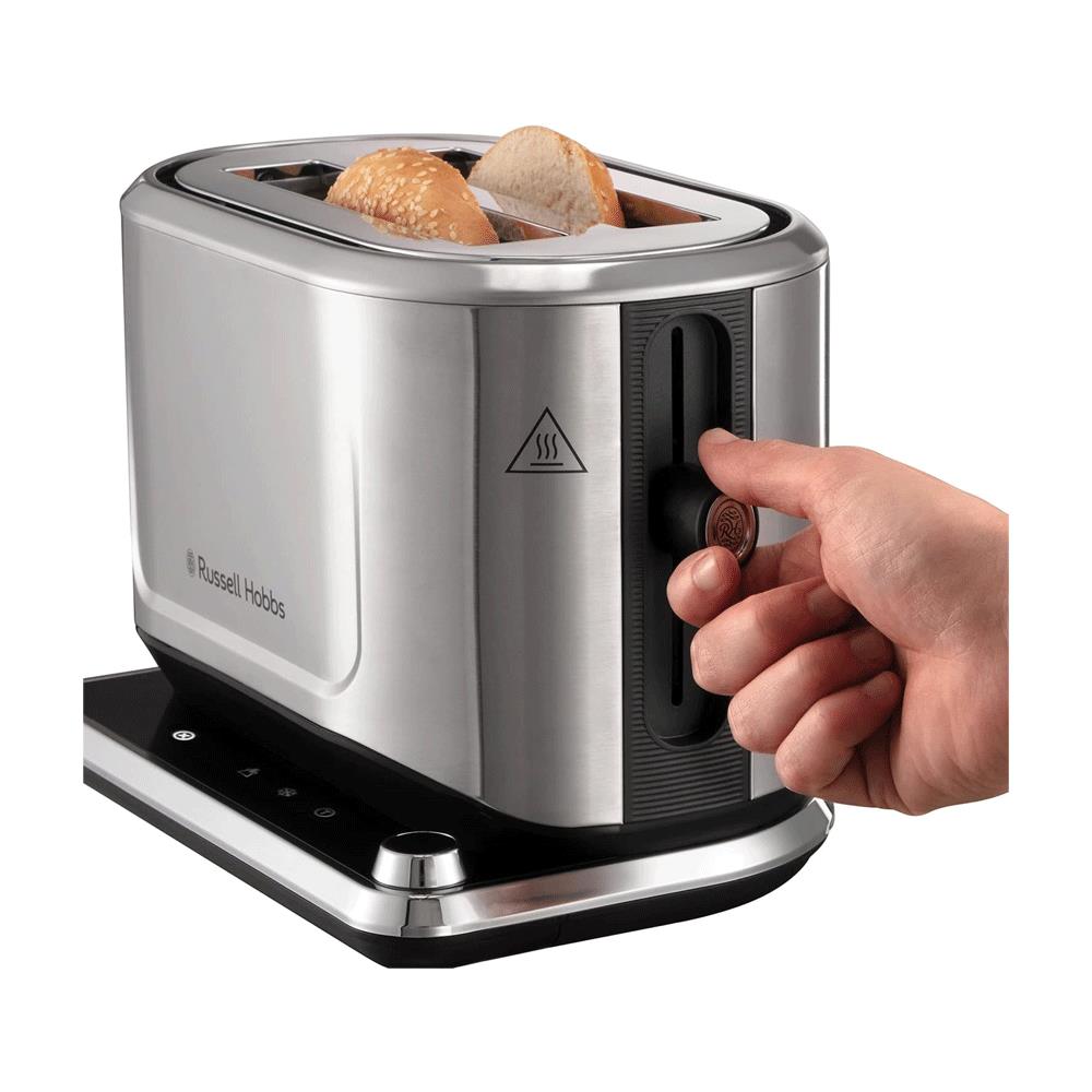 Russell Hobbs Attentiv 2 Slice Toaster Stainless Steel 1640W - Silver