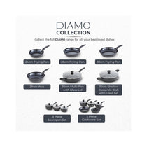 Tower Diamo 24cm Frying Pan With Black Diamond Ceramic Non-Stick Coating - Black
