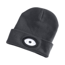 Draper Beanie Hat With Rechargeable Torch One Size 1W 100 Lumens - Grey