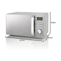 Swan Symphony LED Digital Microwave 5 Power Levels 700W 20 Litres - Grey