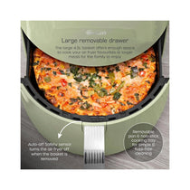 Swan Retro Digital Air Fryer With 8 Adjustable Cooking Pre-Sets 1500W 4.5 Litres - Green