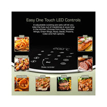 Swan Retro Digital Air Fryer With 8 Adjustable Cooking Pre-Sets 1500W 4.5 Litres - Green