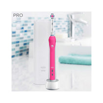 Oral-B Pro 2 2500 3D White Electric Rechargeable Toothbrush With Travel Case - Pink