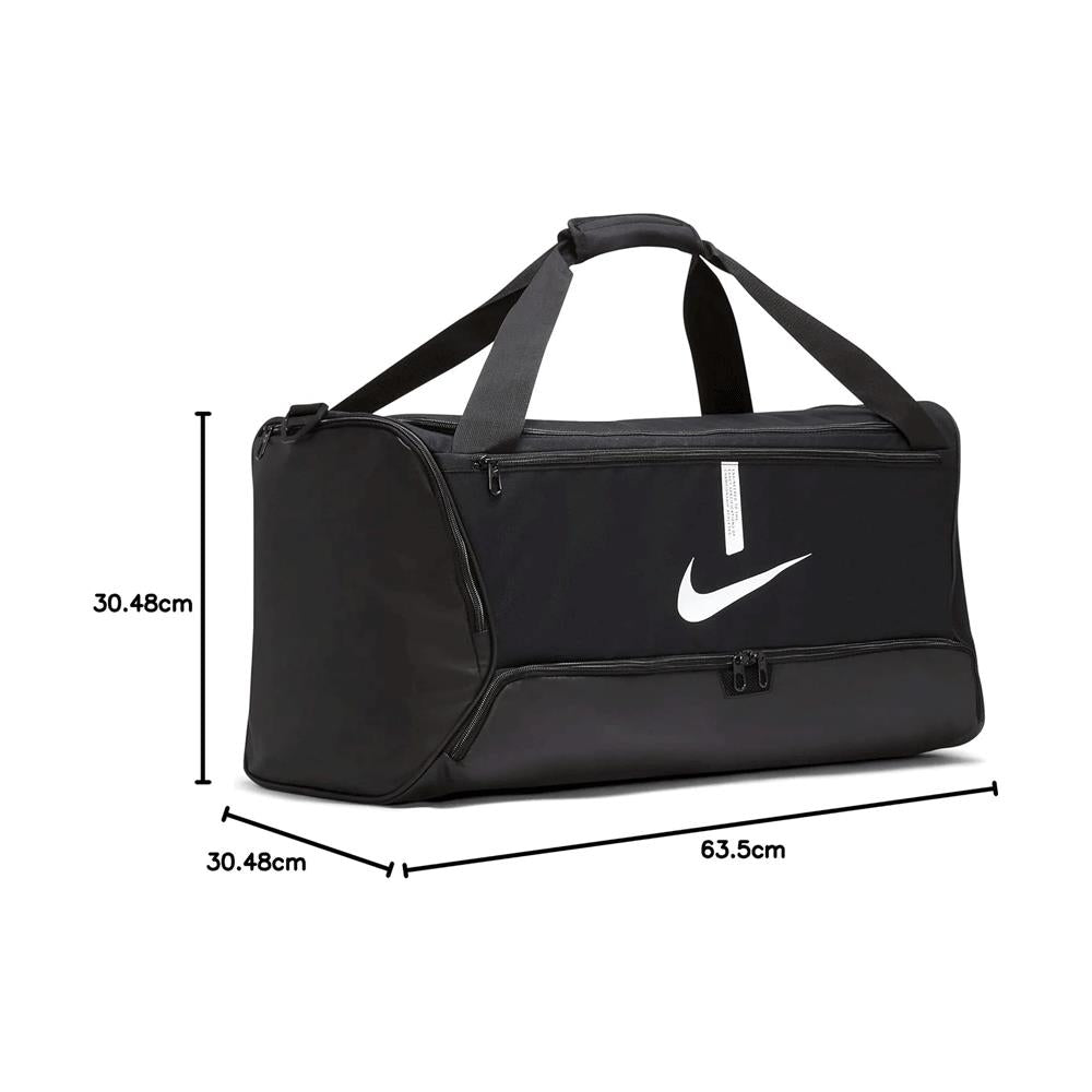 Nike Academy Team Football Duffel Bag Medium 60 Litre Capacity 64cm x 30cm x 30cm - Black Secondary image
