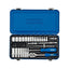 Draper 1/4 Inch Square Drive Metric Socket Set In Metal Case - 45 Piece