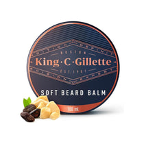 King C. Gillette Beard Grooming Kit Toiletry Bag Beard & Face Wash 350ml Beard Balm 100ml & Comb Gifts For Men