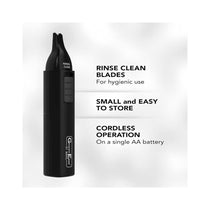 Wahl GroomEase Ear & Nose Eyebrow Personal Trimmer Kit For Men & Women - Black