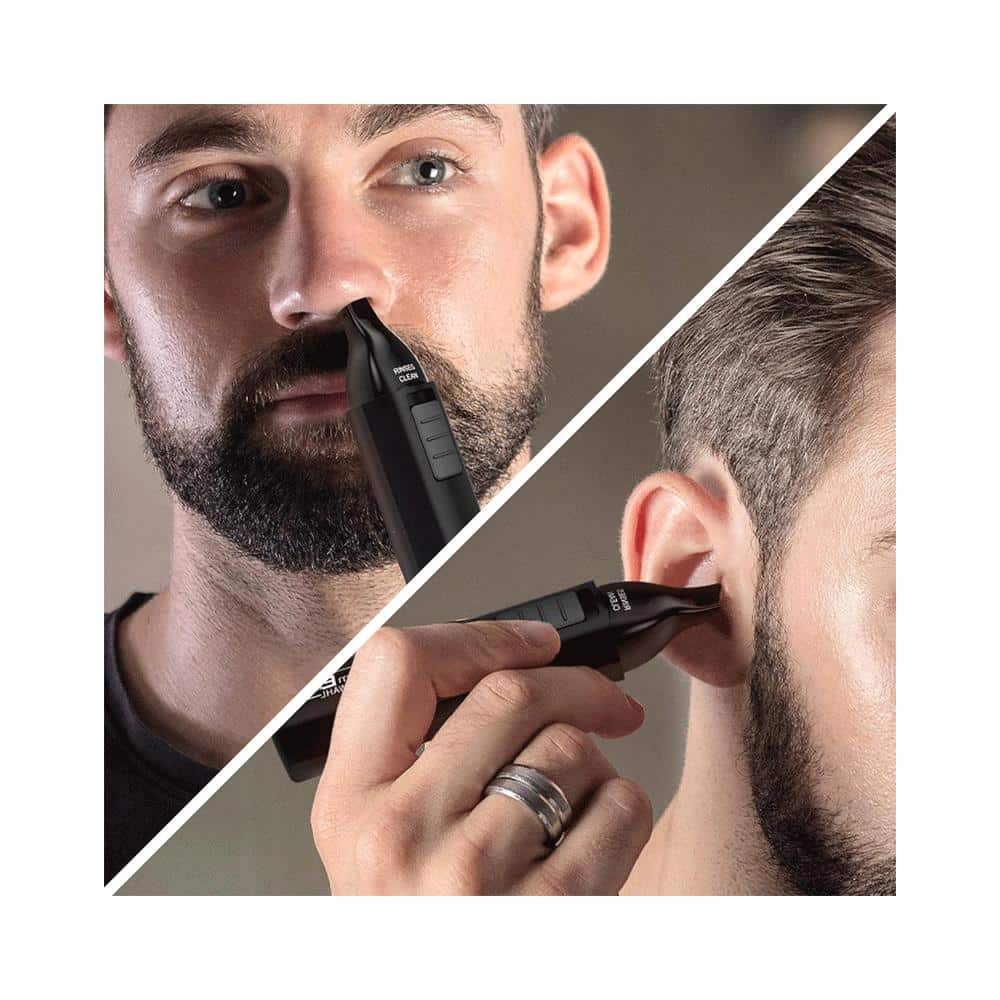 Wahl GroomEase Ear & Nose Eyebrow Personal Trimmer Kit For Men & Women - Black