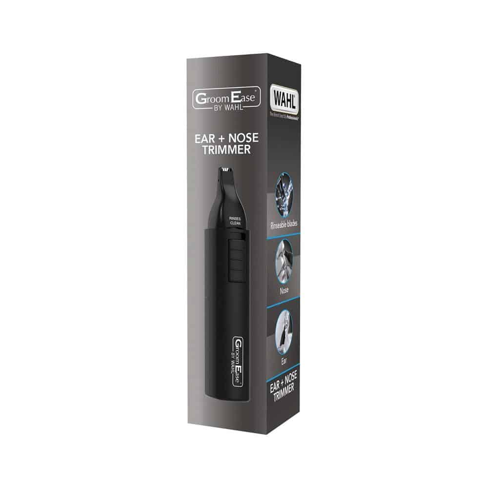 Wahl GroomEase Ear & Nose Eyebrow Personal Trimmer Kit For Men & Women - Black