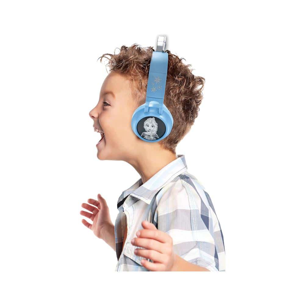 Lexibook Disney Frozen 3D Design Bluetooth Headphones With Princess Crown - Blue