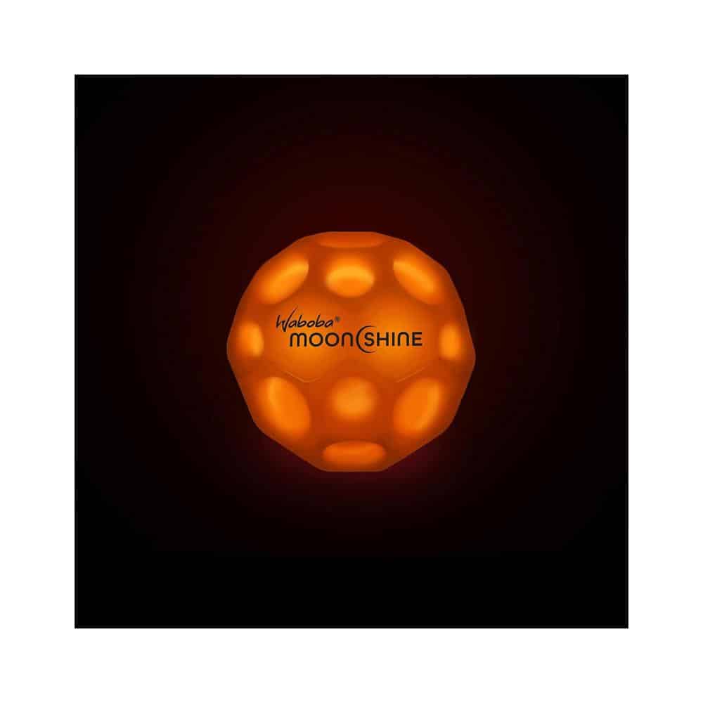Waboba Moon Shine Ball Light Up Moon Ball - Orange Secondary image