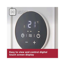 Black & Decker Digital Oil Filled Radiator 1500W 3 Heat Settings Adjustable Thermostat 24hr Timer - White