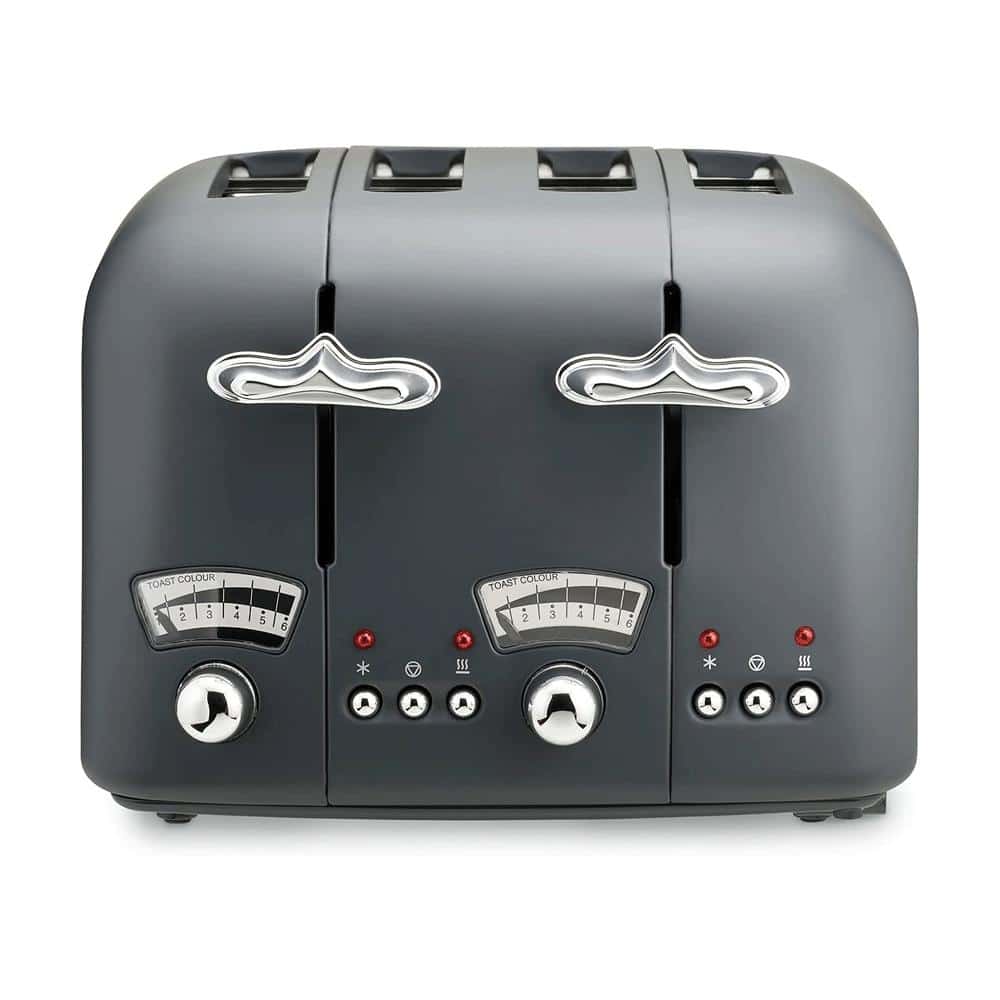 Delonghi Argento Flora 4 Slice Toaster Stainless Steel 1600 W - Grey Main image