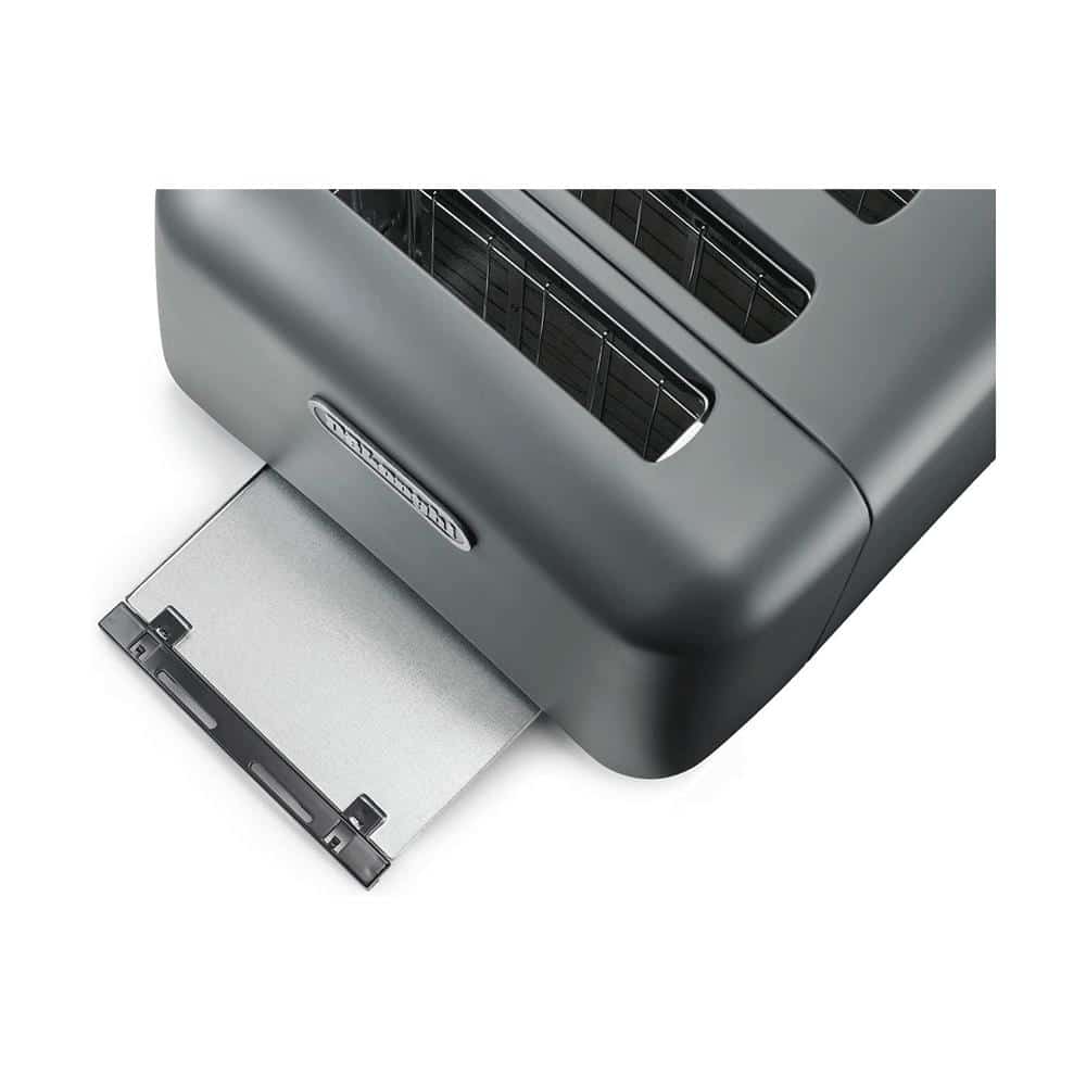Delonghi Argento Flora 4 Slice Toaster Stainless Steel 1600 W - Grey