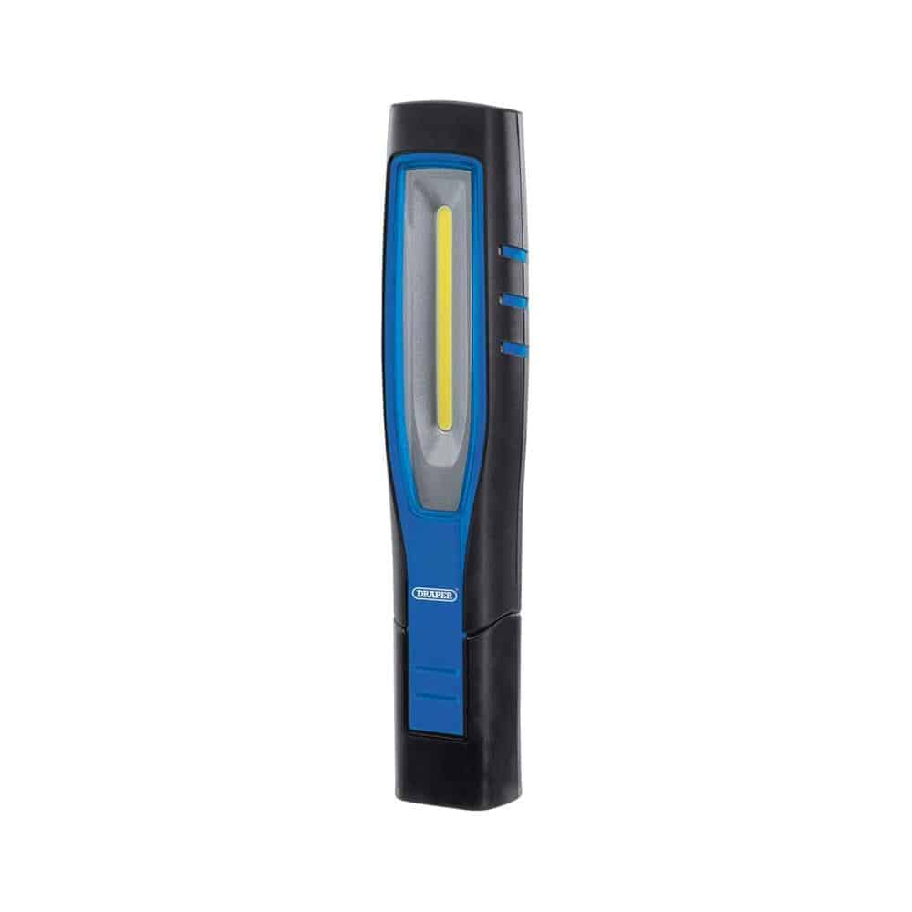 Draper COB/SMD LED Rechargeable Inspection Lamp 10W 1000 Lumens With 1 USB Charging Socket - Blue Main image