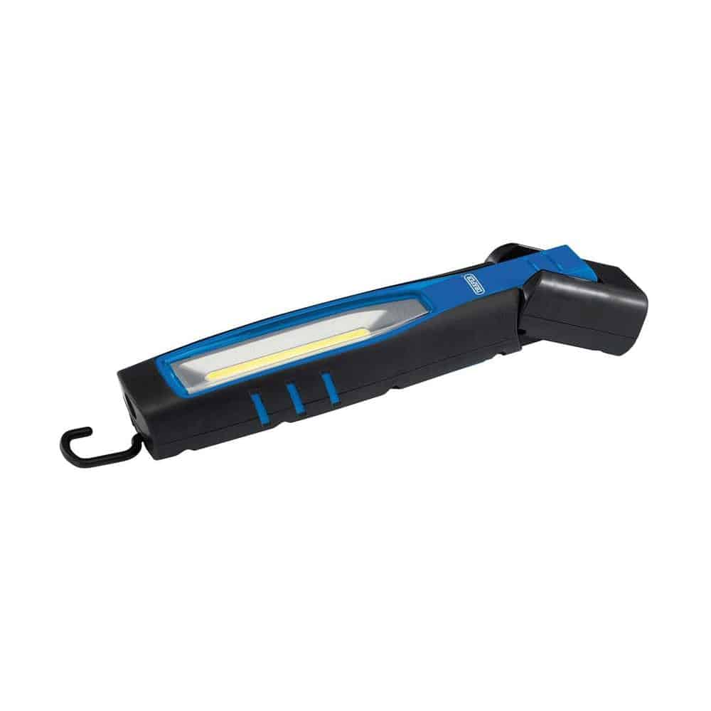 Draper COB/SMD LED Rechargeable Inspection Lamp 10W 1000 Lumens With 1 USB Charging Socket - Blue Secondary image