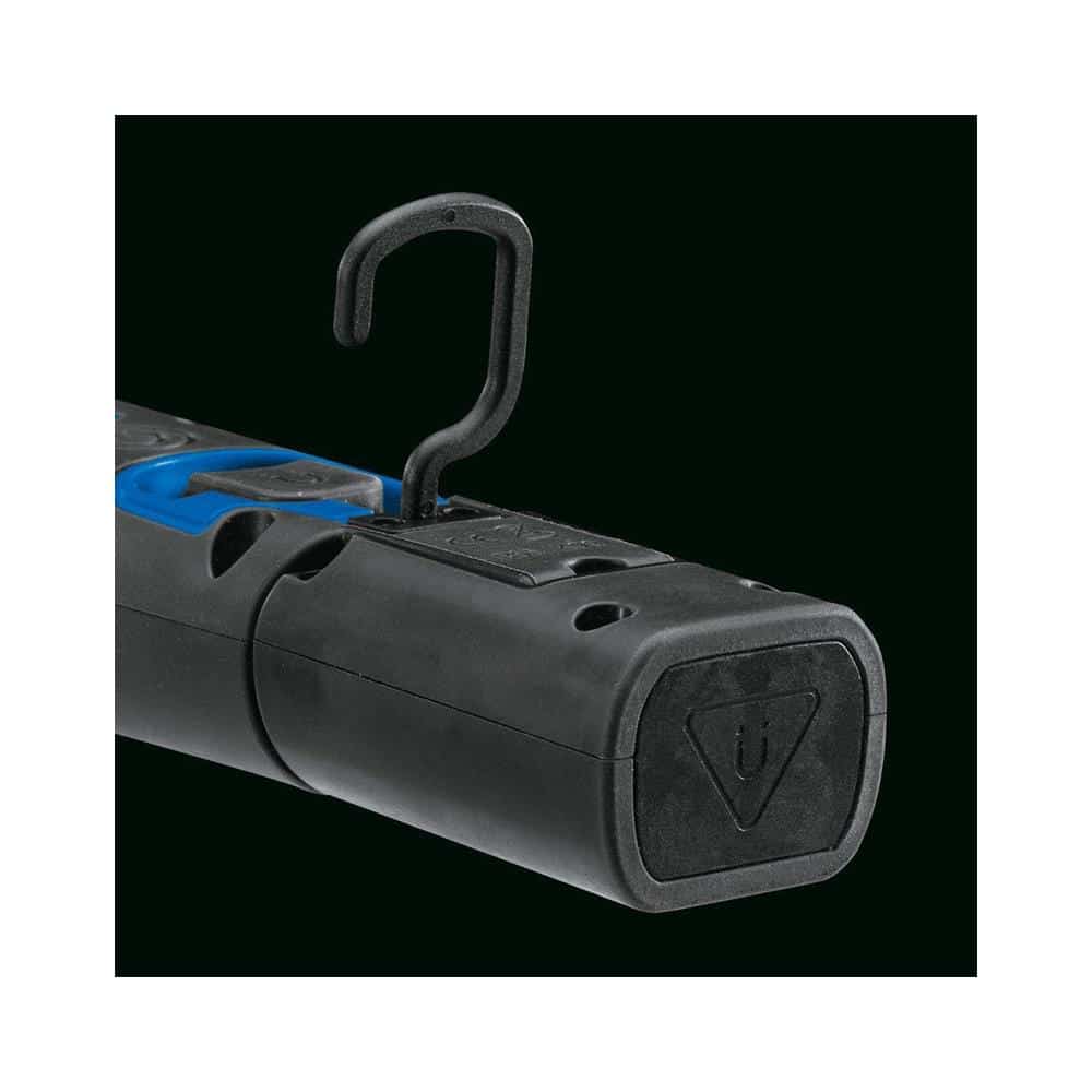 Draper COB/SMD LED Rechargeable Inspection Lamp 10W 1000 Lumens With 1 USB Charging Socket - Blue