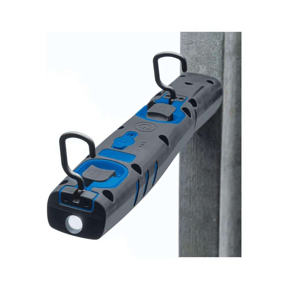 Draper COB/SMD LED Rechargeable Inspection Lamp 10W 1000 Lumens With 1 USB Charging Socket - Blue