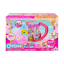 Barbie Doll House Chelsea Playhouse With 2 Pets And 15+ Accessories - Multicolour