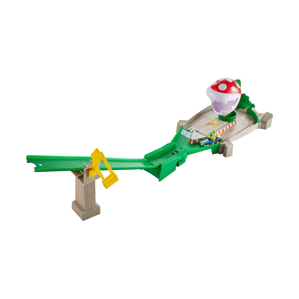 Hot Wheels Mariokart Piranha Plant Slide Track Set - Multicolour Main image