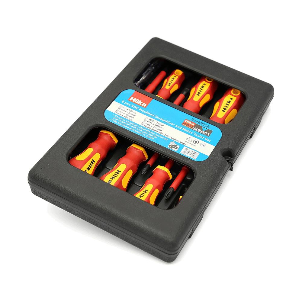 Hilka VDE Electricians Screwdriver Set - 8 Piece Secondary image