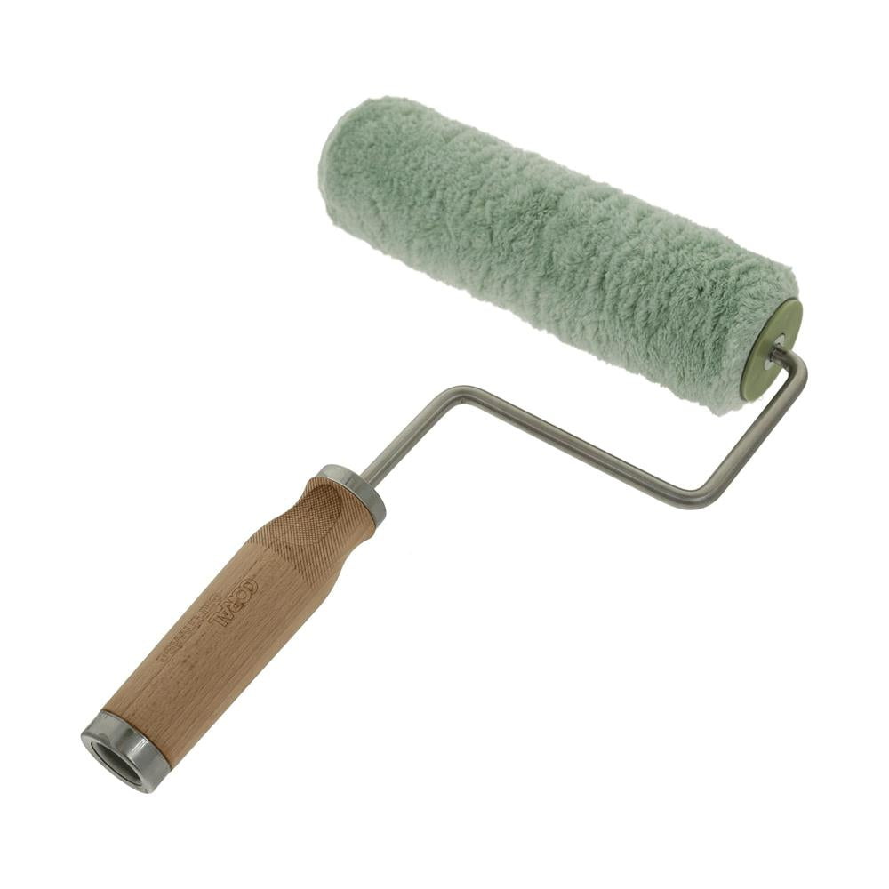 Coral Earthwise 9 Inch Paint Roller Frame And Cover 1.75 Inch dia Beech Wood - Natural Green