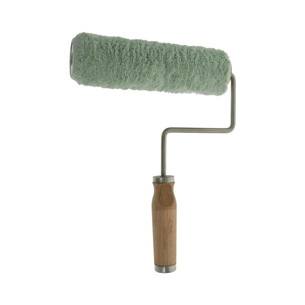 Coral Earthwise 9 Inch Paint Roller Frame And Cover 1.75 Inch dia Beech Wood - Natural Green