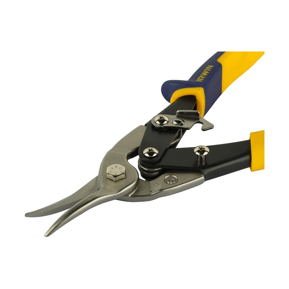 Irwin Straight Cut Aviation Snip 250mm (10in) - Black/Yellow/Blue