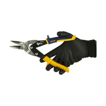 Irwin Straight Cut Aviation Snip 250mm (10in) - Black/Yellow/Blue
