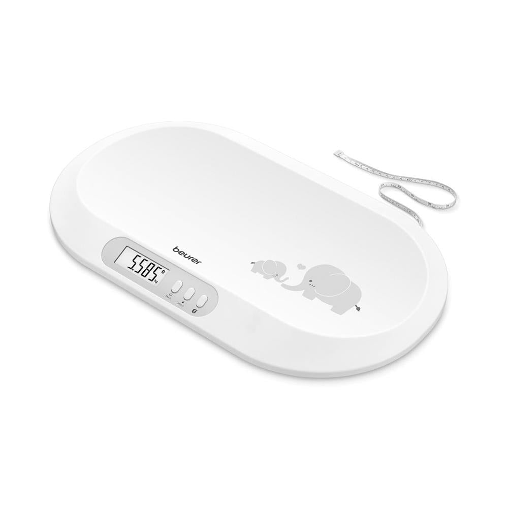 Beurer Baby Scale With App Bluetooth Connection Track Baby's Development LCD Display - White Main image
