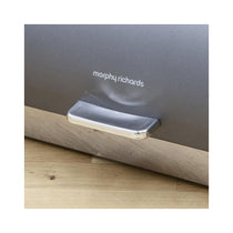 Morphy Richards Accents 6 Piece Storage Set Bread Bin 3 Canisters Towel Pole & Mug Tree Stainless Steel - Titanium