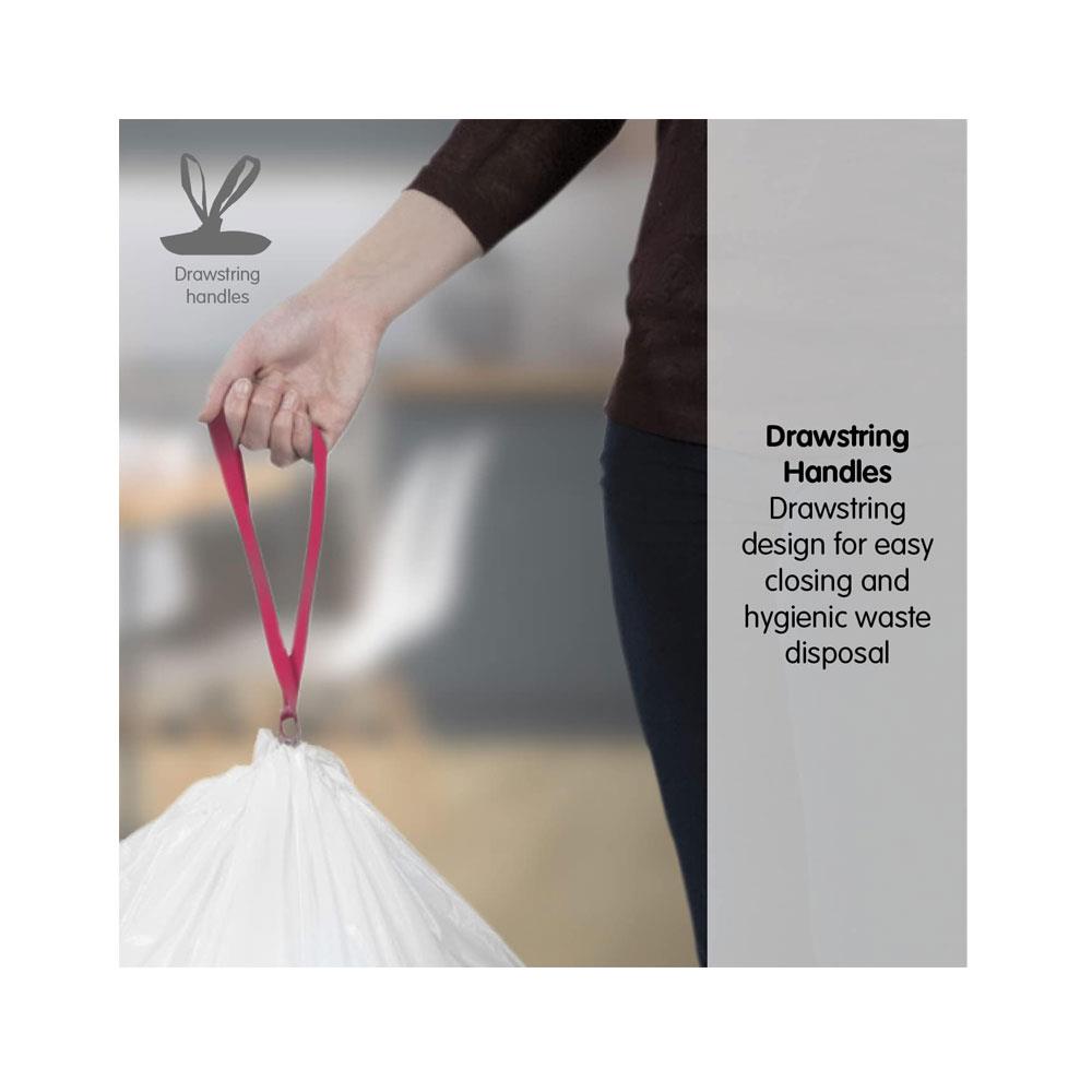 Morphy Richards Extra Strong Bin Liners Lemon Scented 50 Litres 20 Pack - White