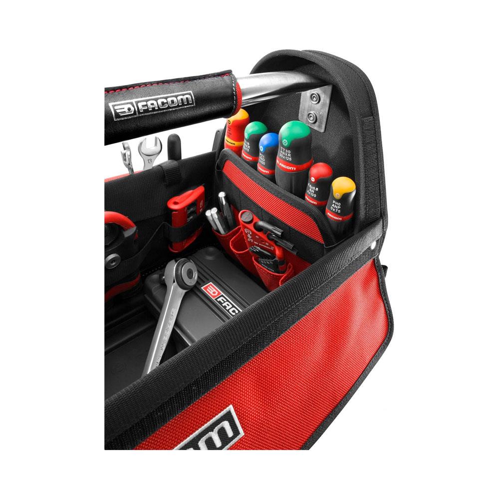 Facom Pro Bag Professional Soft Tote Tool Bag 14 Inch 55.2 x 32 x 30.8 cm - Red/Black