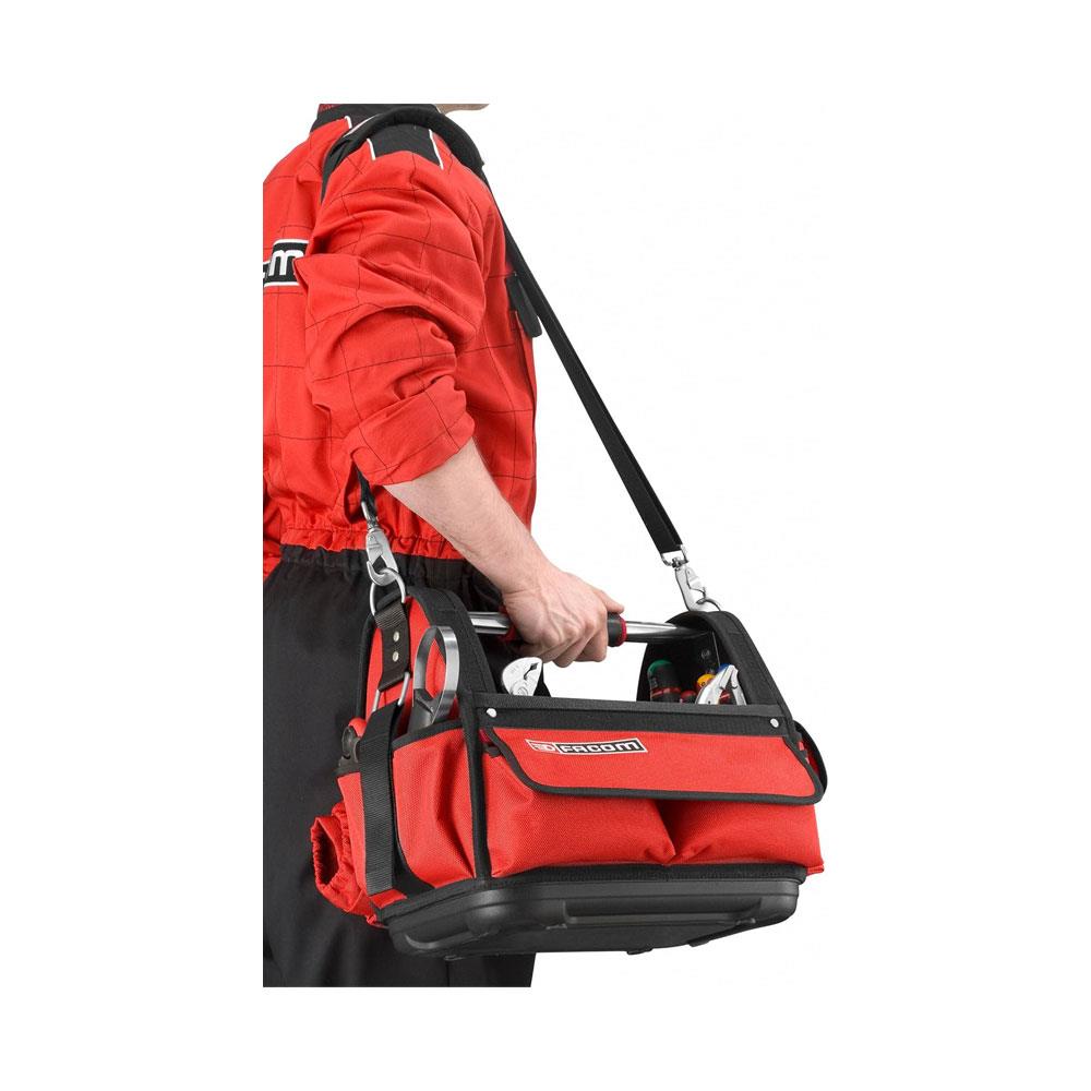 Facom Pro Bag Professional Soft Tote Tool Bag 14 Inch 55.2 x 32 x 30.8 cm - Red/Black