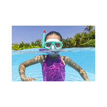 Aqua Champ Essential Kids Snorkel Mask Swimming Goggles With Nose Cover - Assorted Colours