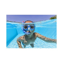 Aqua Champ Essential Kids Snorkel Mask Swimming Goggles With Nose Cover - Assorted Colours