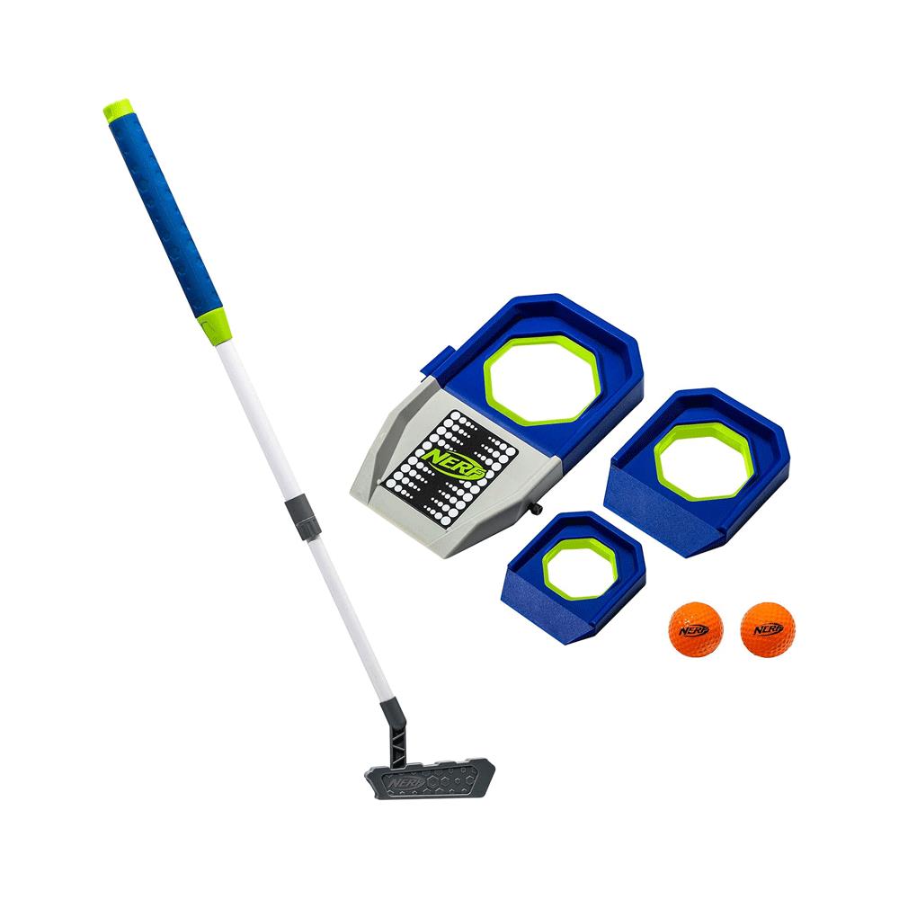 Nerf Trick Shot Golf Set Putter Balls Ramp & Cups All-In-One Golf Set For Kids - Multicolour Main image