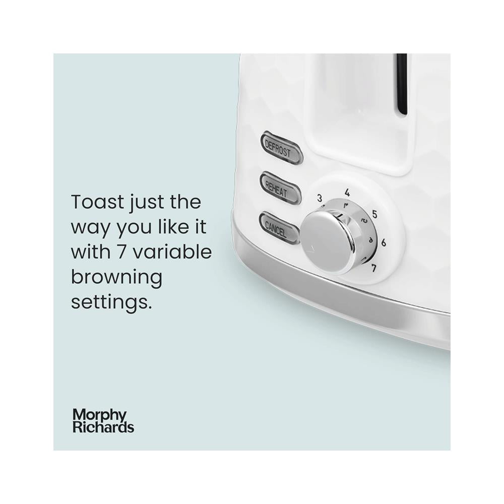 Morphy Richards Hive 2 Slice Toaster 850W - White Secondary image