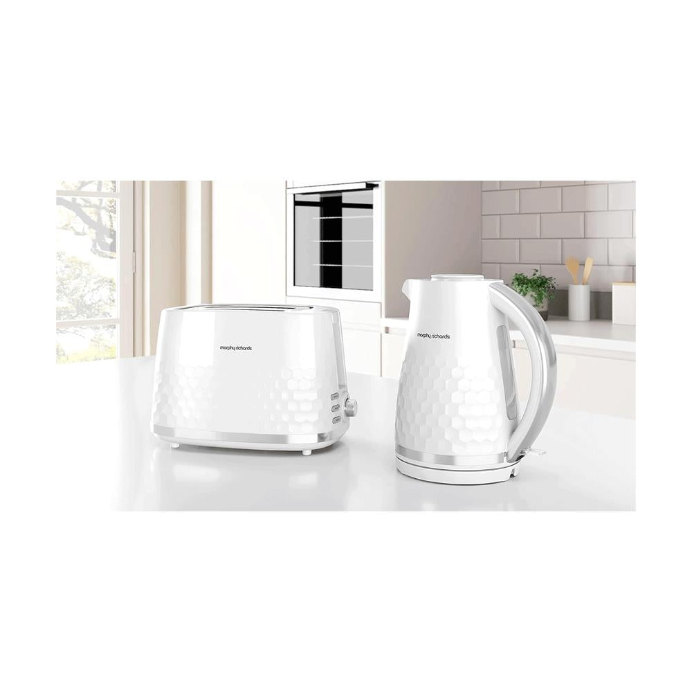 Morphy Richards Hive 2 Slice Toaster 850W - White