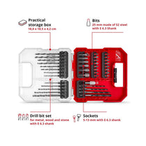 Einhell L-Case Bit And Drill Set For All Common Drill Chucks And Bit Holders - 40 Piece