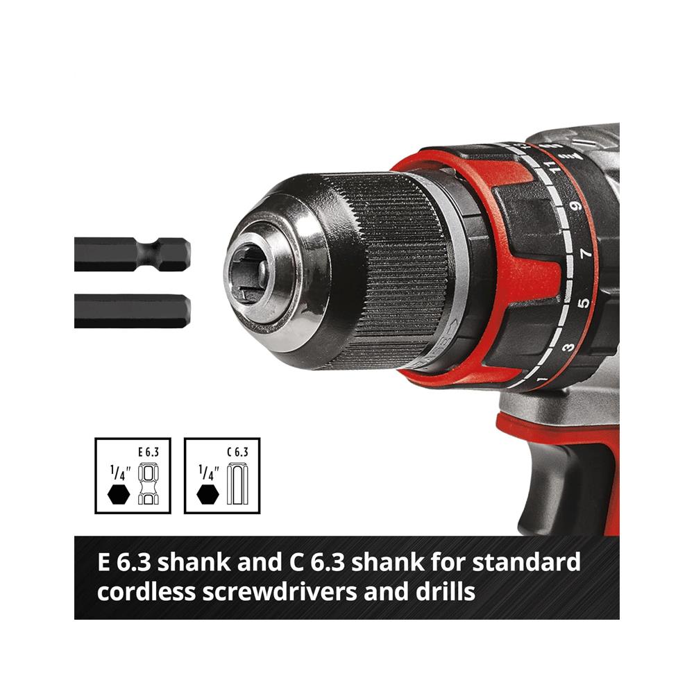 Einhell L-Case Bit And Drill Set For All Common Drill Chucks And Bit Holders - 40 Piece