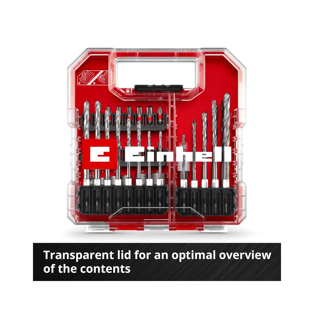 Einhell L-Case Bit And Drill Set For All Common Drill Chucks And Bit Holders - 40 Piece