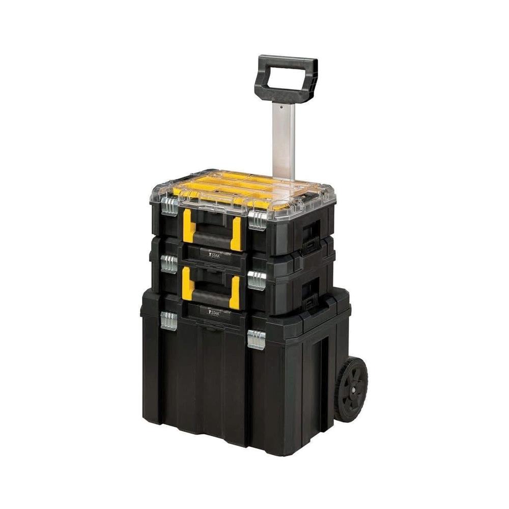 Stanley FatMax Pro-Stack 3-Module Mobile Storage Tower Bundle Storage Organiser Tool Box - Black/Yellow Main image