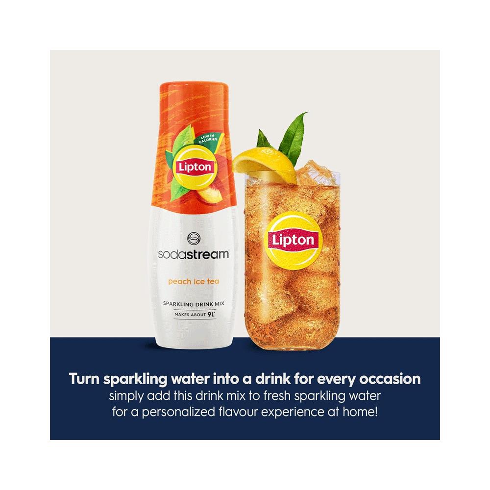 SodaStream Lipton Peach Iced Tea Sparkling Drink Mix 440ml